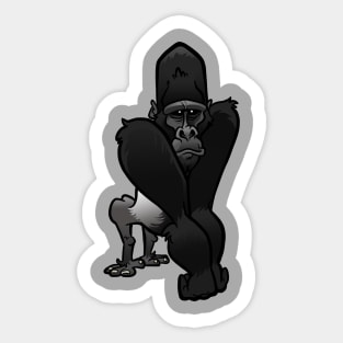 Silverback Gorilla Sticker